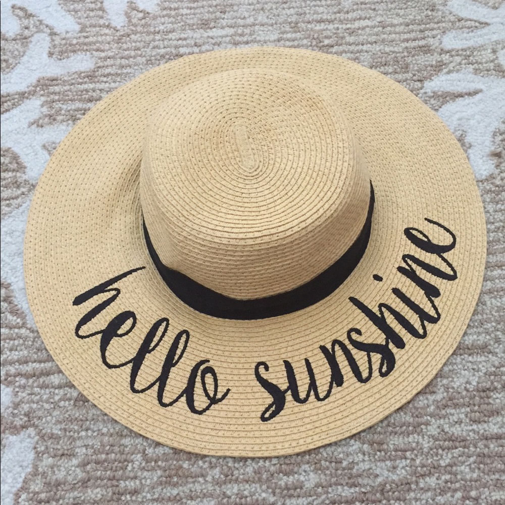 Hello sunshine floppy hat